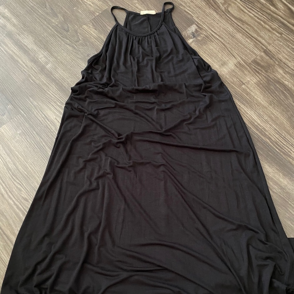 Black flow dress